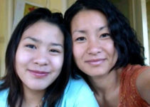Jora Trang and daughter